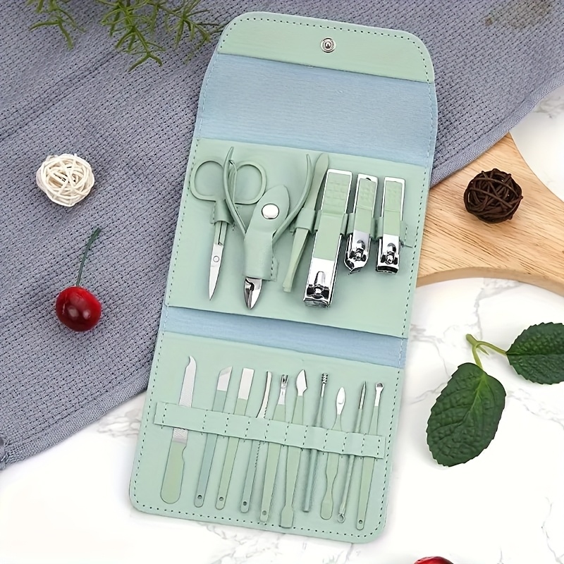 Professional 16-Piece Stainles - đánh giá và giá Nail Care Kit Mens