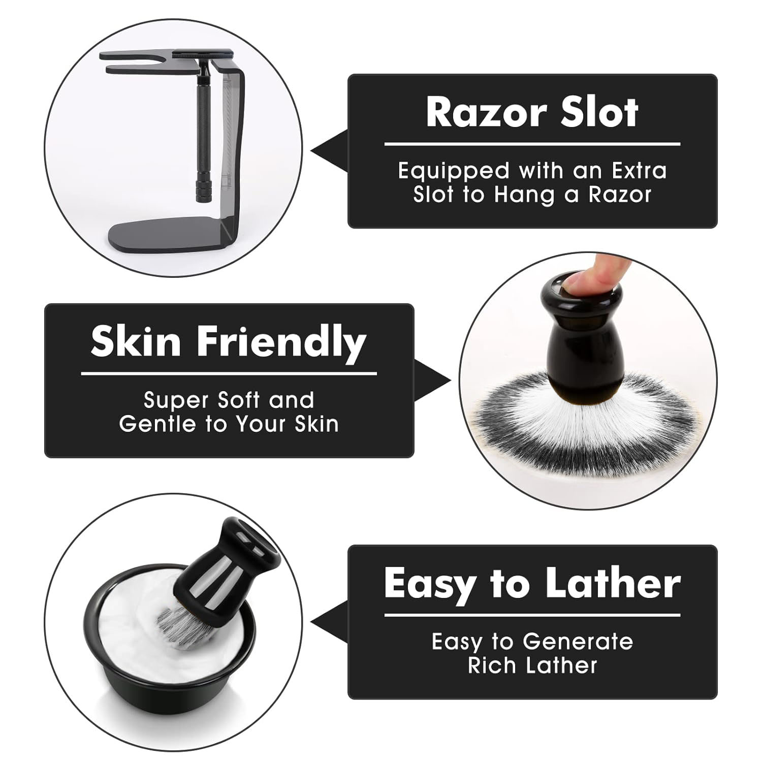 Professional Shaving Kit for M - đánh giá và giá Men'S Grooming Brush