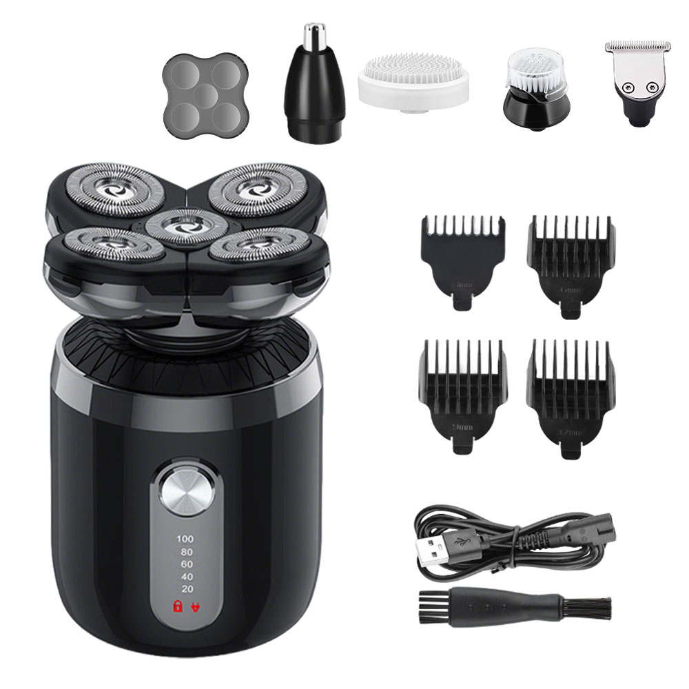 5-in-1 5 Heads Electric Shaver - đánh giá và giá Men'S Grooming Nose Hair Trimmer