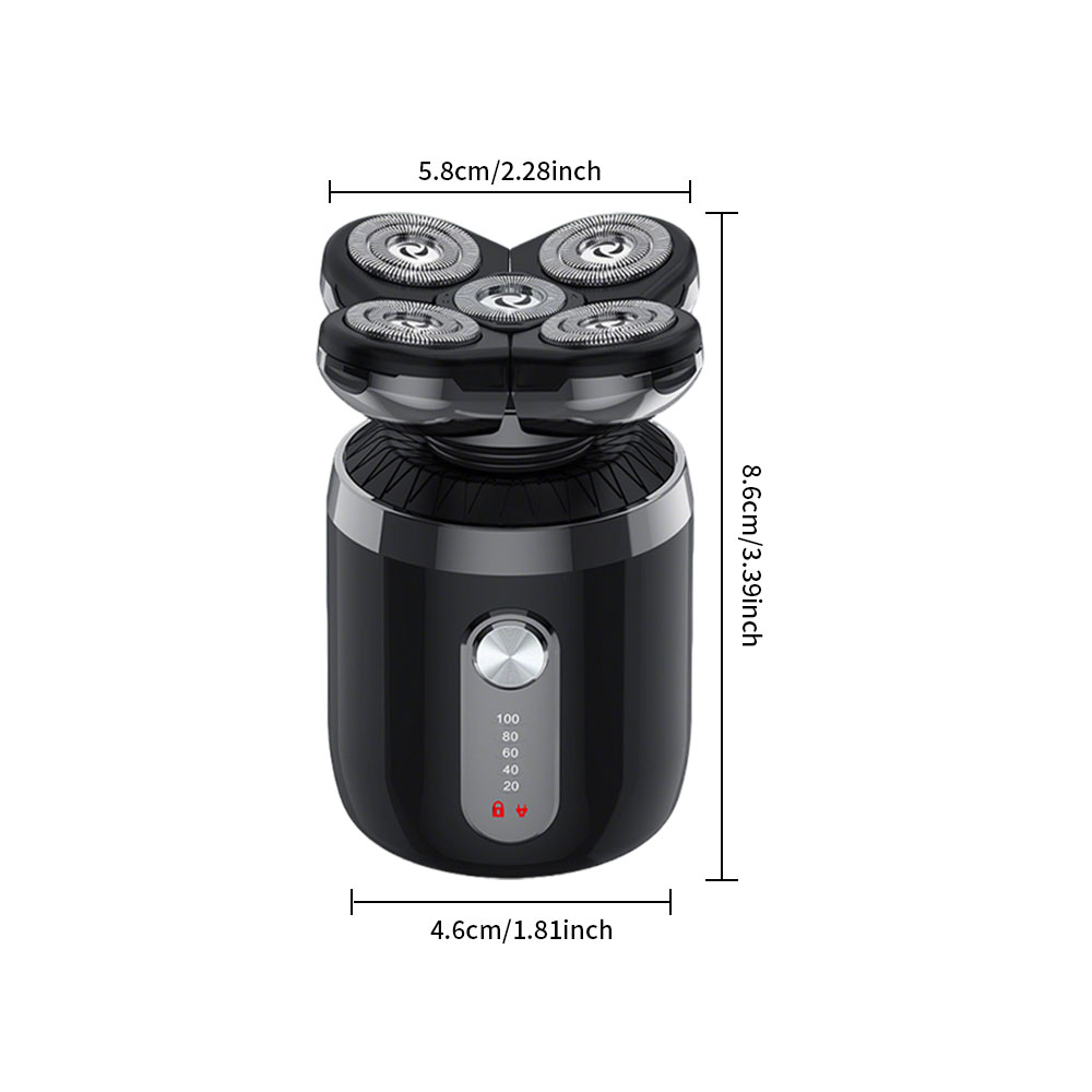 5-in-1 5 Heads Electric Shaver - đánh giá và giá Men'S Grooming Nose Hair Trimmer