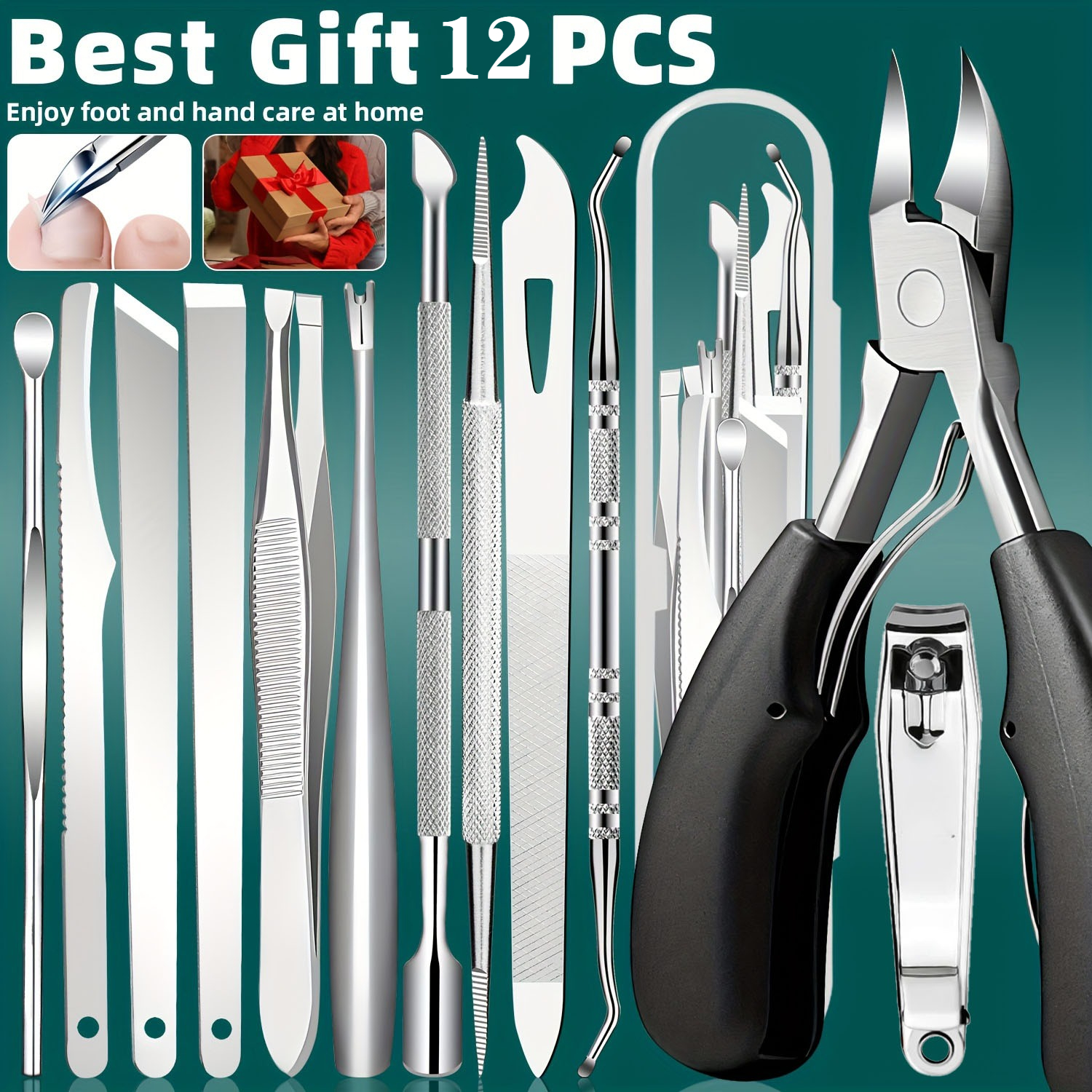 1/11/12pcs Stainless Steel Toe - đánh giá và giá Nail Care Kit Mens