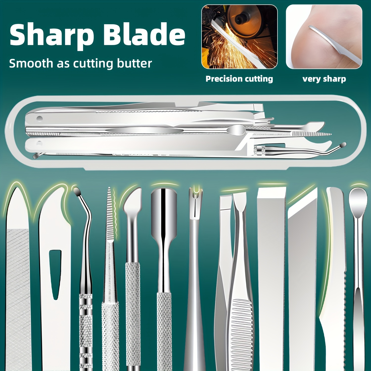 1/11/12pcs Stainless Steel Toe - đánh giá và giá Nail Care Kit Mens