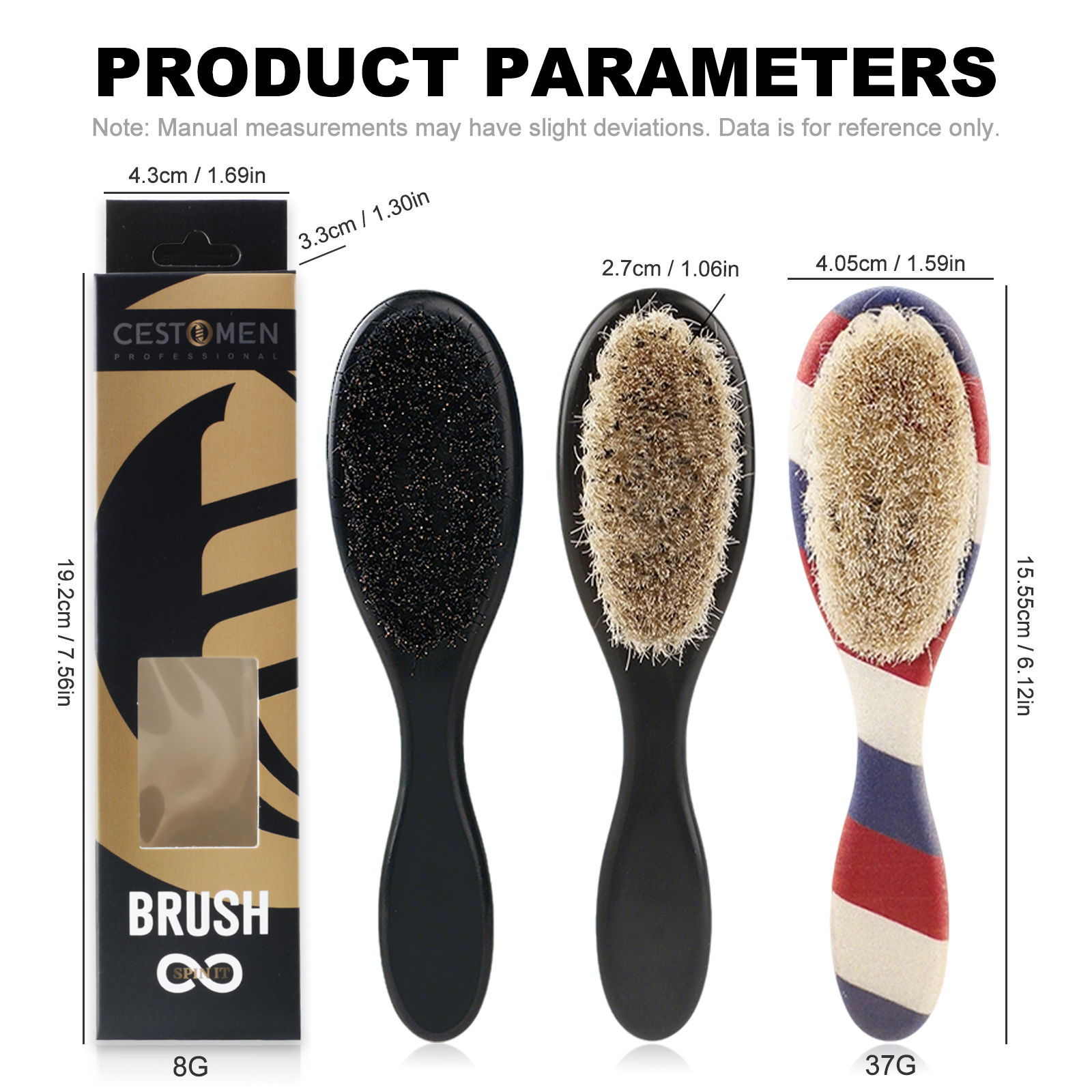 1pc Professional Barber Fade B - đánh giá và giá Men'S Grooming Brush