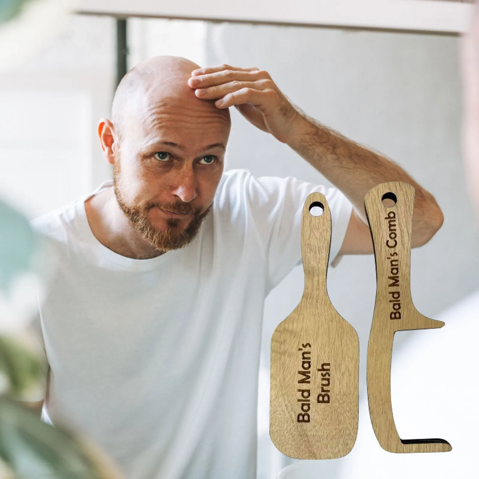 Funny Bald Man Grooming Tool N - đánh giá và giá Men'S Grooming Brush