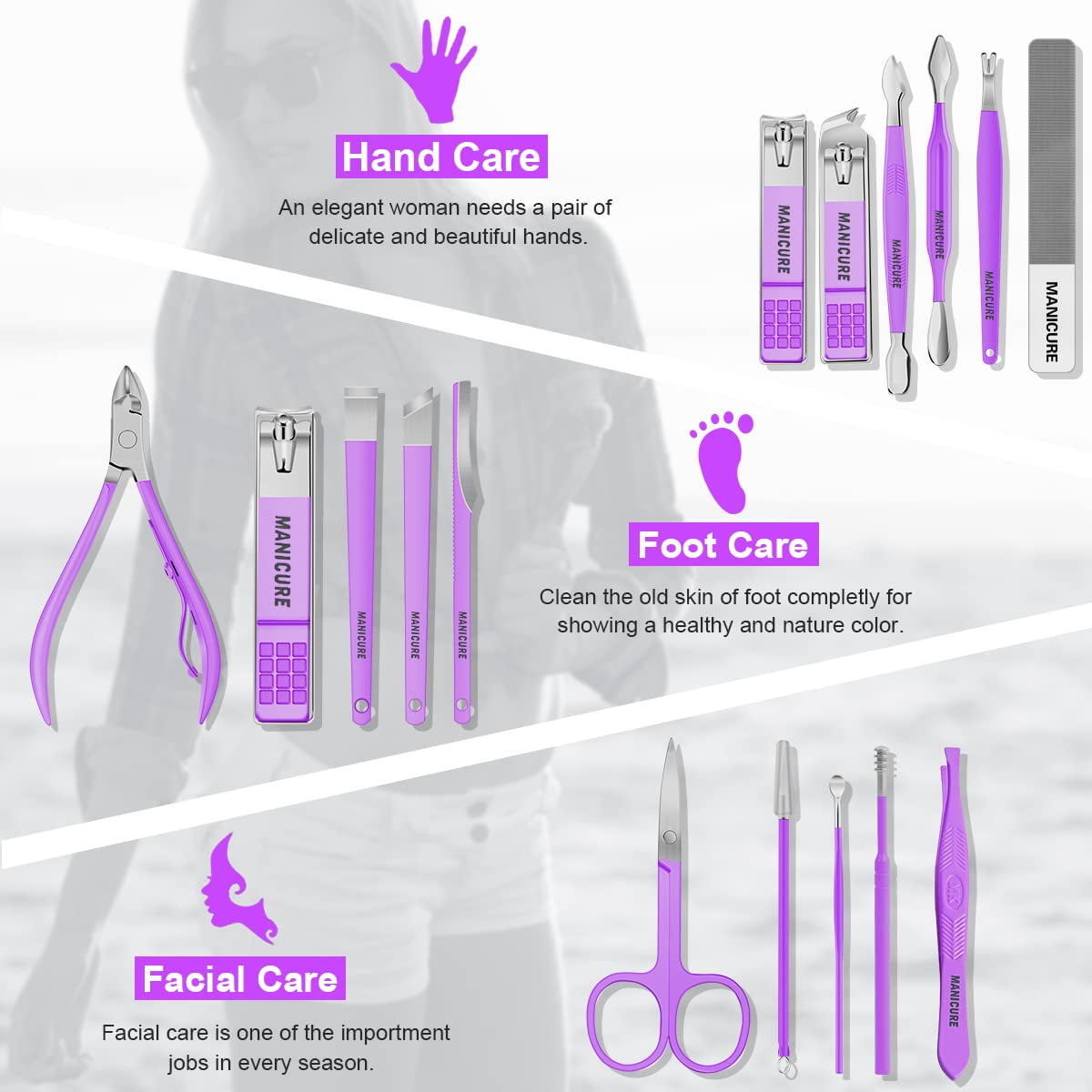 Manicure Set Professional Nail - đánh giá và giá Nail Care Kit Mens