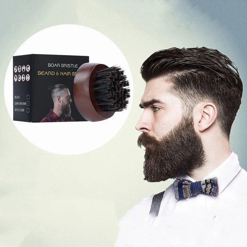 Beard Brush Man Boar Bristles  - đánh giá và giá Men'S Grooming Brush