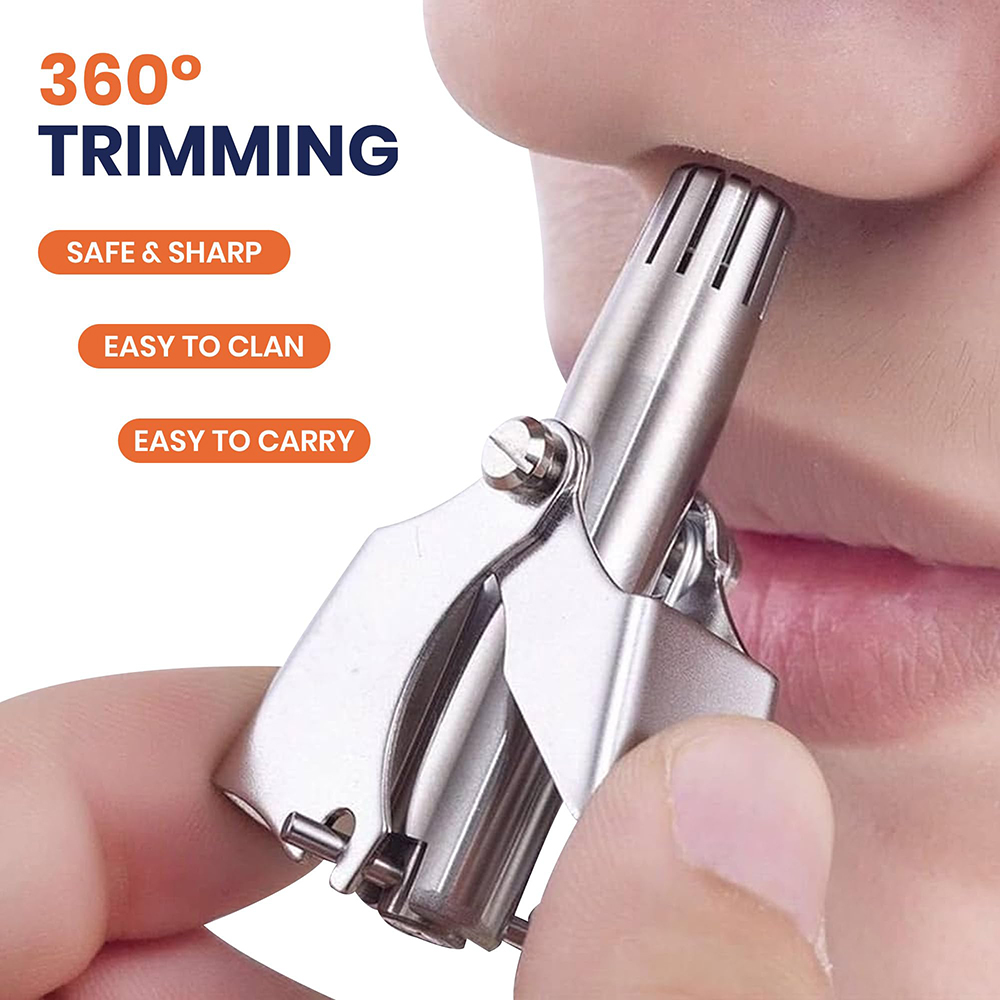 Portable Stainless Steel Manua - đánh giá và giá Men'S Grooming Nose Hair Trimmer