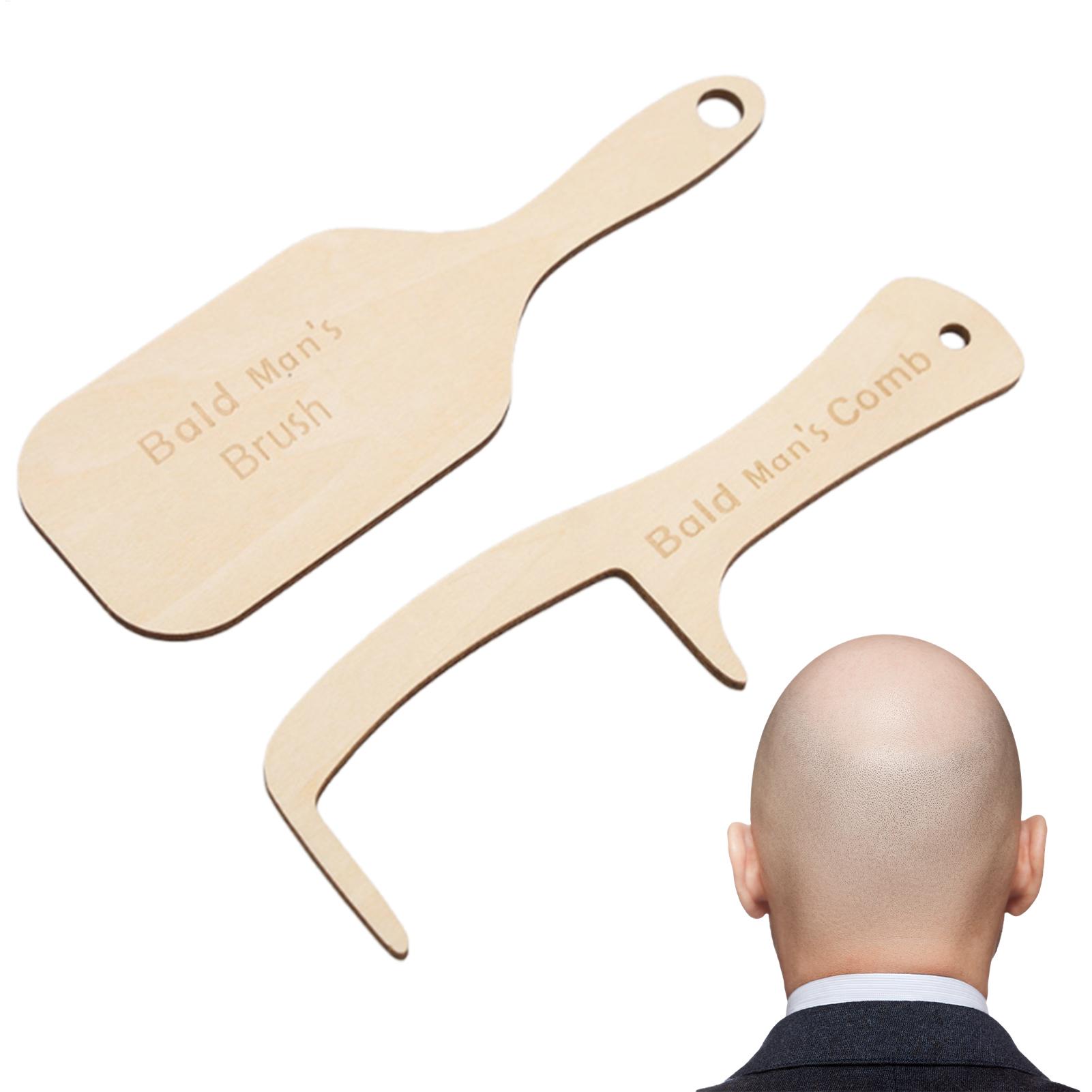 2pcs Funny Bald Man Grooming T - đánh giá và giá Men'S Grooming Brush