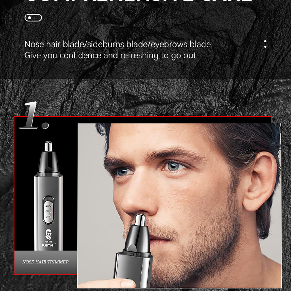 Kemei Multifunction Ear and No - đánh giá và giá Men'S Grooming Nose Hair Trimmer