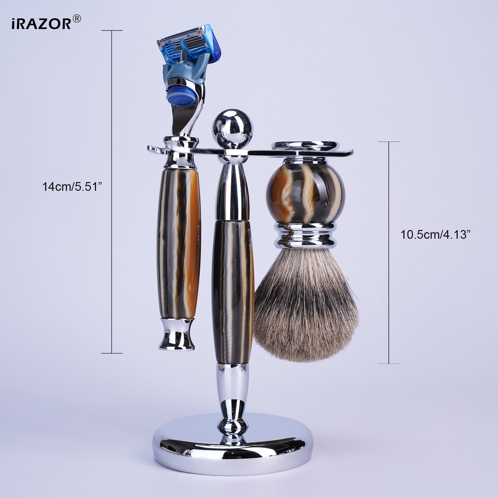 iRAZOR Luxury 5-Blade F5 Fusio - đánh giá và giá Men'S Grooming Brush