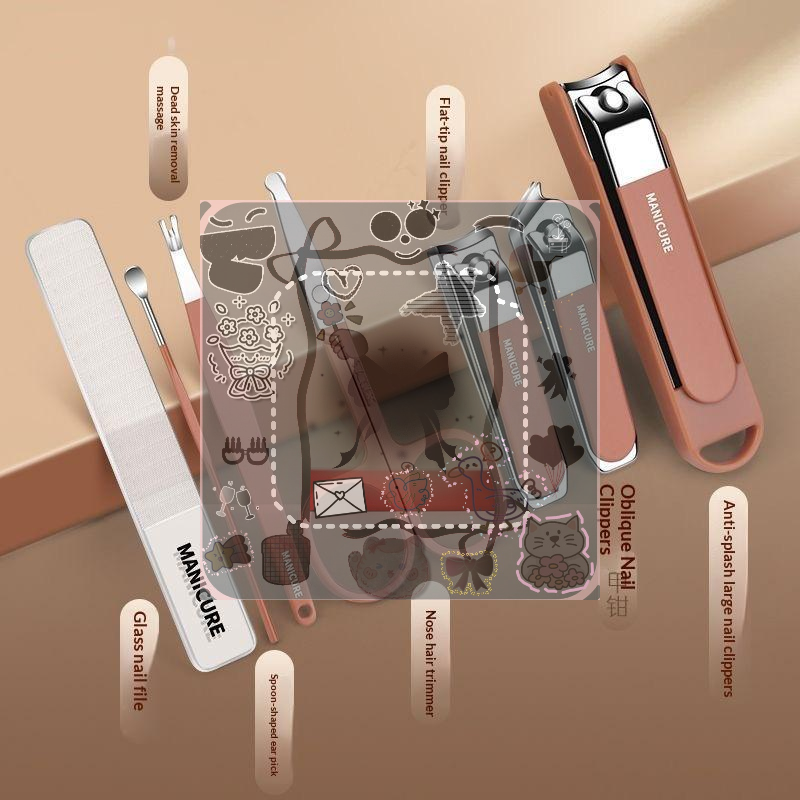 7/8Pcs Nail Art Tools Set Nail - đánh giá và giá Nail Care Kit Mens