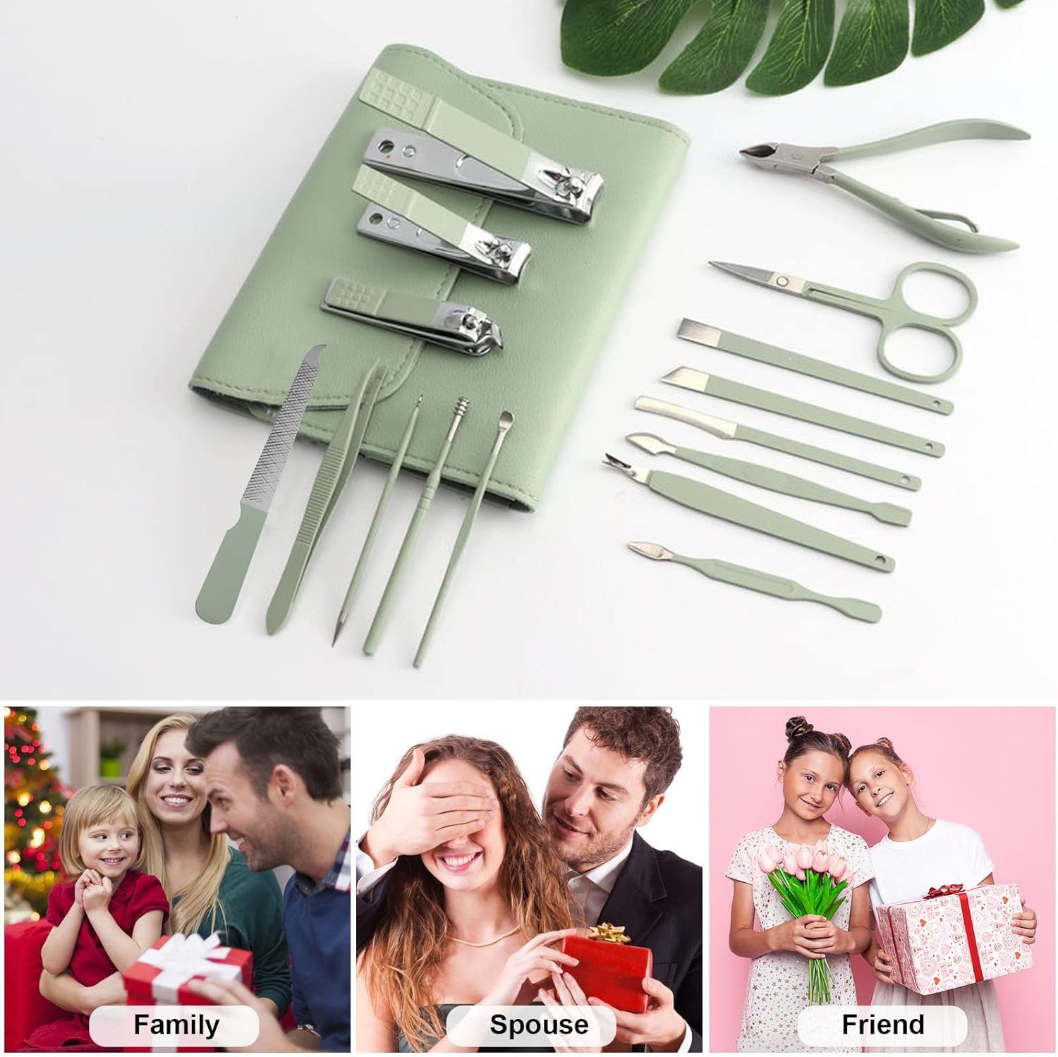 Premium 16-in-1 Upgraded Mint  - đánh giá và giá Nail Care Kit Mens