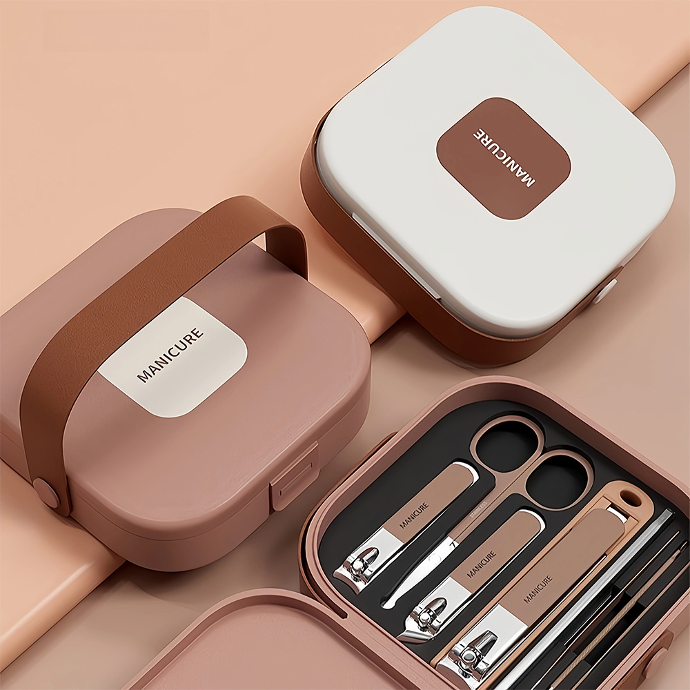 Manicure Set with Stainless St - đánh giá và giá Nail Care Kit Mens
