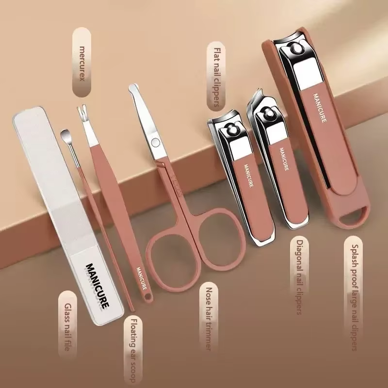 Manicure Set with Stainless St - đánh giá và giá Nail Care Kit Mens