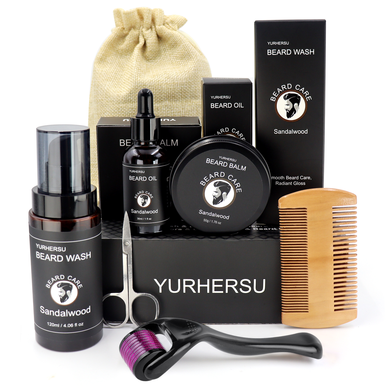 7Pcs Beard Care Kit for Men, G - đánh giá và giá Men'S Grooming Brush