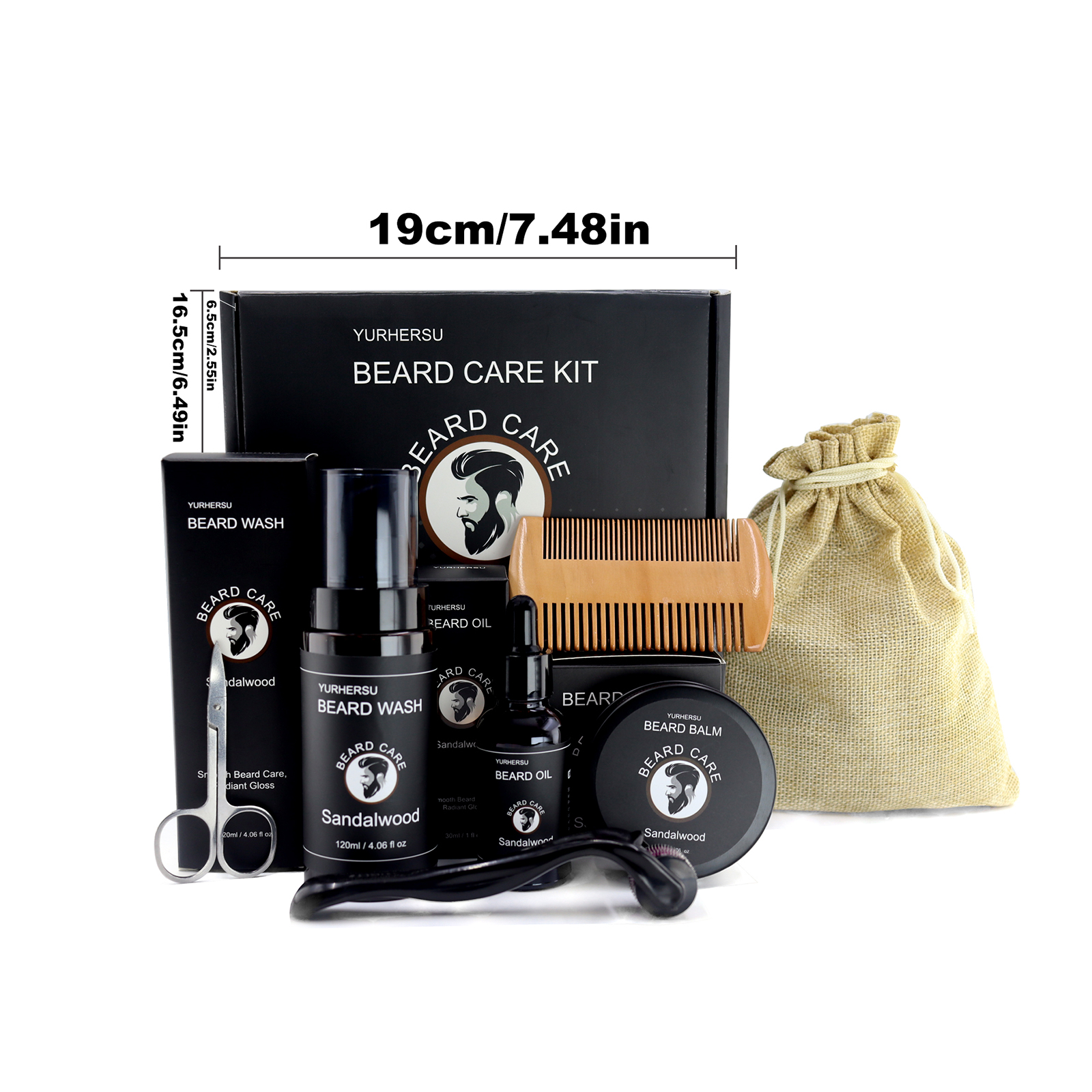 7Pcs Beard Care Kit for Men, G - đánh giá và giá Men'S Grooming Brush